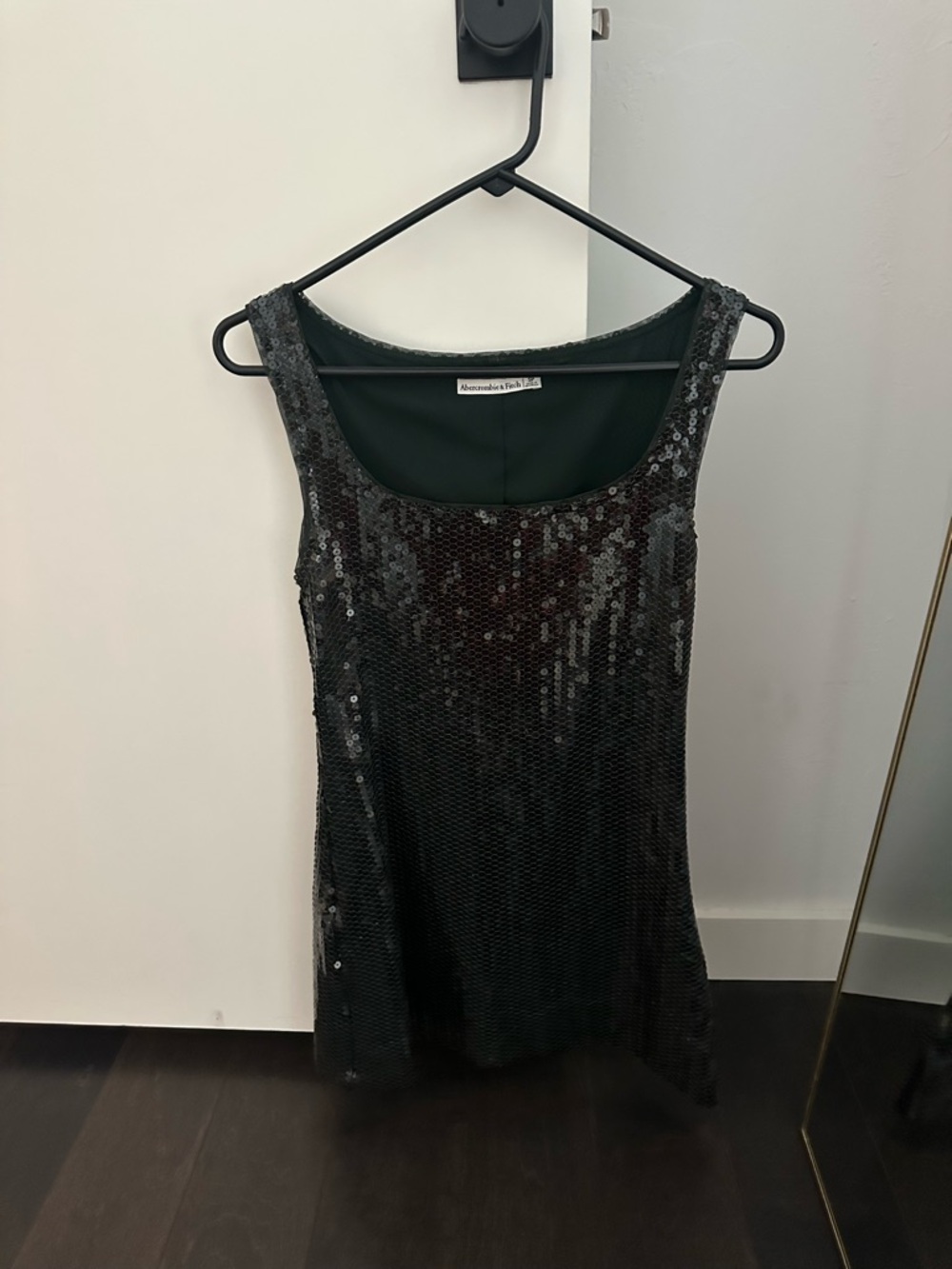 Abercrombie & Fitch Dark Green Sequin Mini Dress
